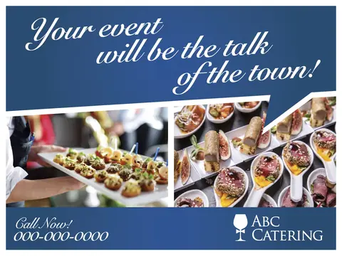 Catering postcard design CAT-5