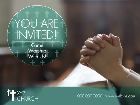 Churches postcard design CHC-1