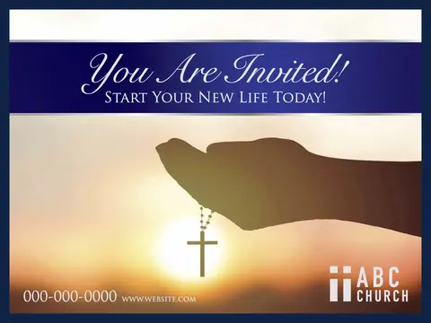 Churches postcard design CHC-3