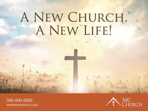 Churches postcard design CHC-4