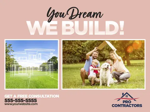Contractors postcard design CON-1