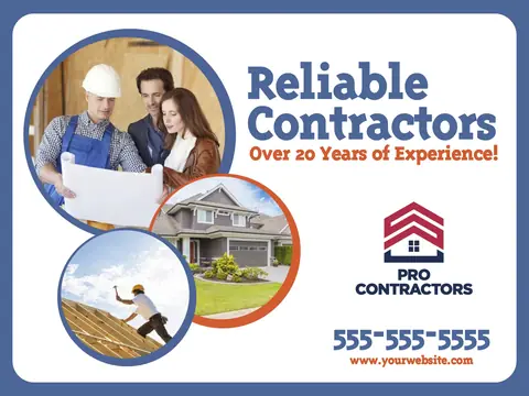 Contractors postcard design CON-3