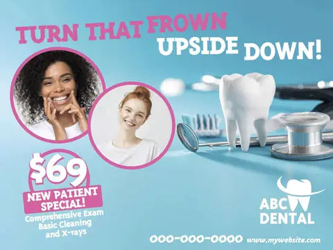 Dental postcard design DEN-11