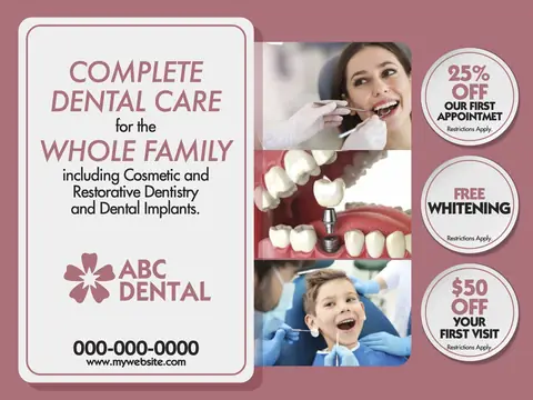 Dental postcard design DEN-13