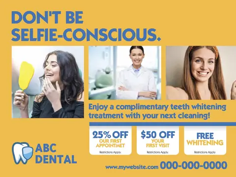 Dental postcard design DEN-15