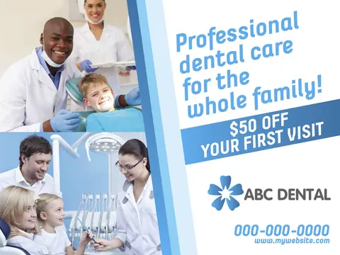Dental postcard design DEN-2