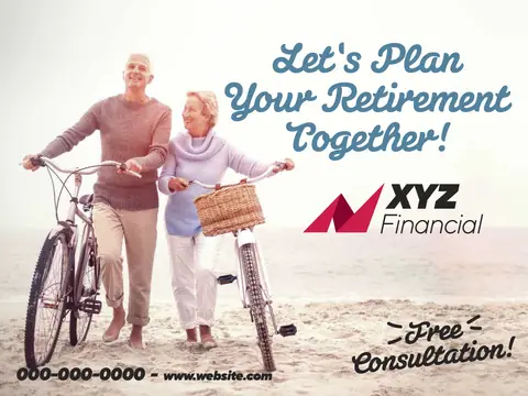 Financial Services postcard design FIN-1