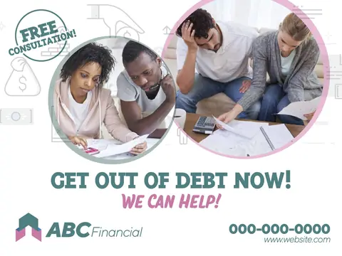Financial Services postcard design FIN-6