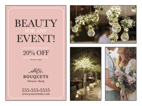 Florists postcard design FLO-2