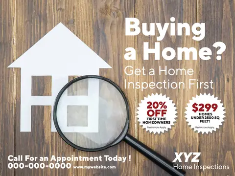 Home Inspection postcard design HOI-2