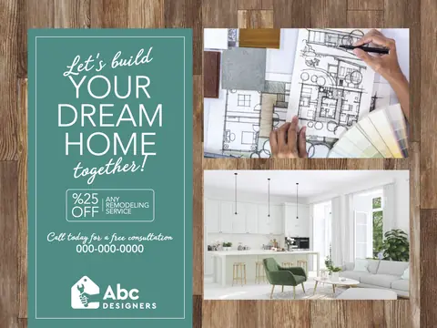 Home Remodeling postcard design HOR-2