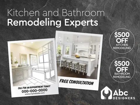 Home Remodeling postcard design HOR-3