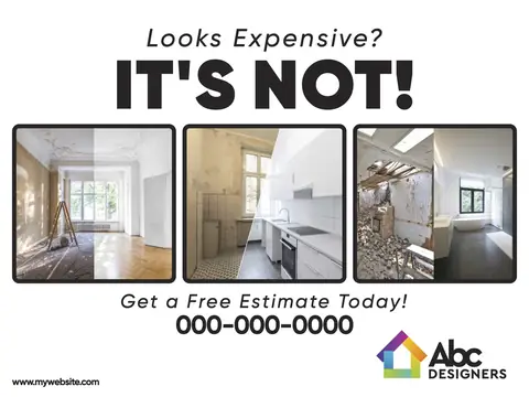 Home Remodeling postcard design HOR-4