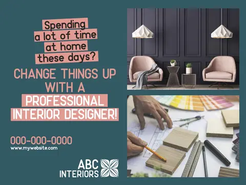 Interior Design postcard design INT-6