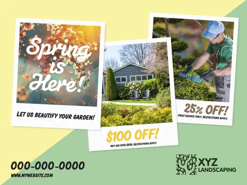 Landscaping postcard design LAN-2