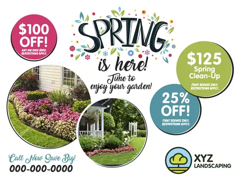Landscaping postcard design LAN-3