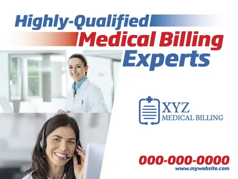 Medical Billing postcard design MEB-2