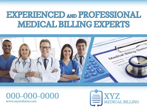 Medical Billing postcard design MEB-3