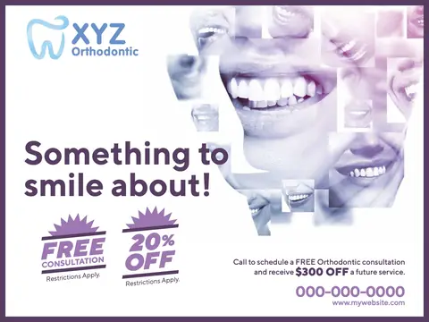 Orthodontics postcard design ORT-3