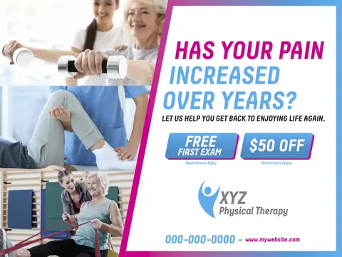 Physical Therapy postcard design PHT-1