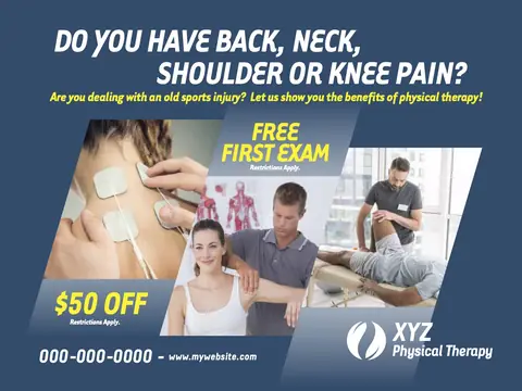 Physical Therapy postcard design PHT-2