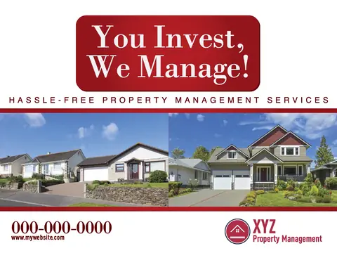 Property Management postcard design PRM-1
