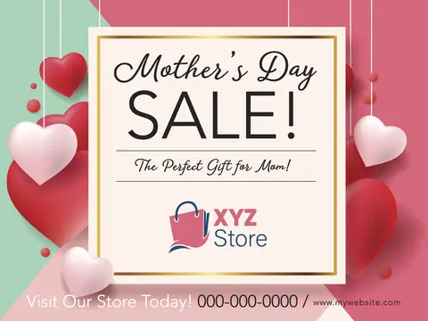 Retail Stores postcard design RTL-1