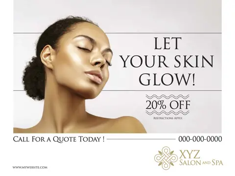 Salon & Spa postcard design SPA-5
