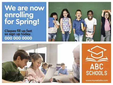 Schools & Education postcard design EDU-2