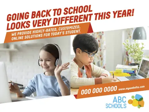 Schools & Education postcard design EDU-4