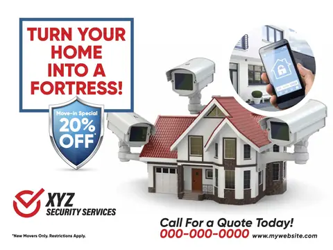 Security Systems postcard design SSY-2
