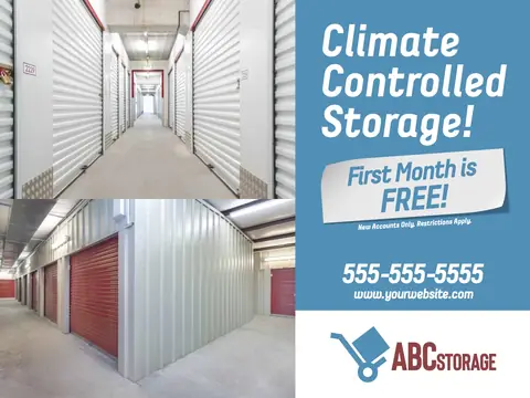Self Storage postcard design STR-4