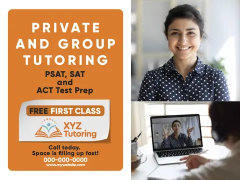 Tutoring postcard design TUT-2