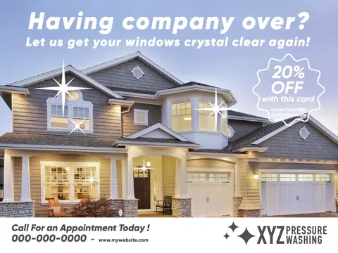 Window Washing postcard design WIW-1