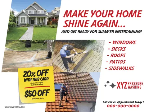 Window Washing postcard design WIW-2