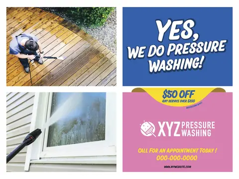 Window Washing postcard design WIW-3